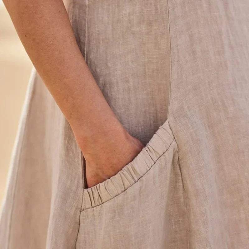 Liesel | Rochie fără mâneci cu buzunare