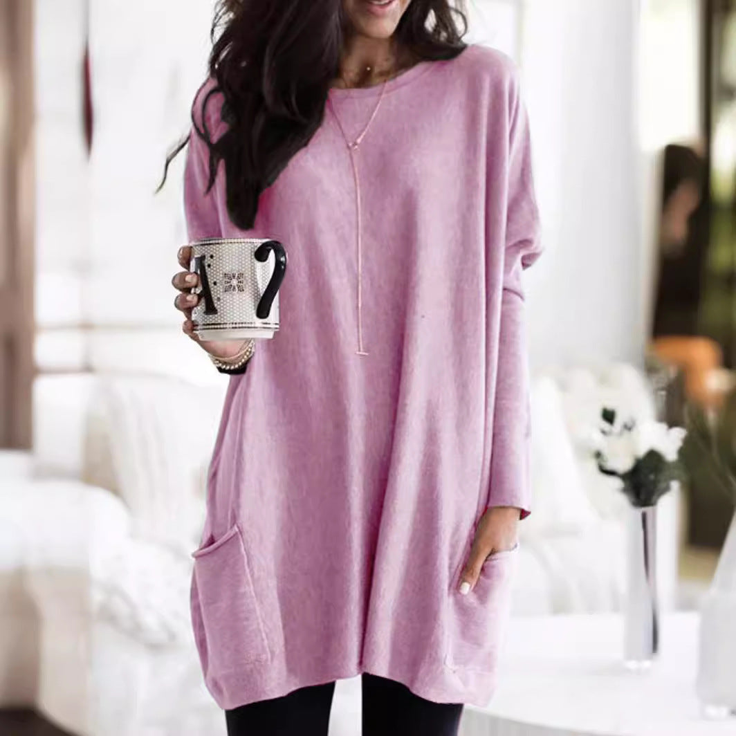 Reyna™ | Pulover oversized cu buzunare