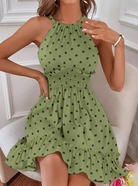 Stella - Rochie Sexy Fără Mâneci în Stil Casual