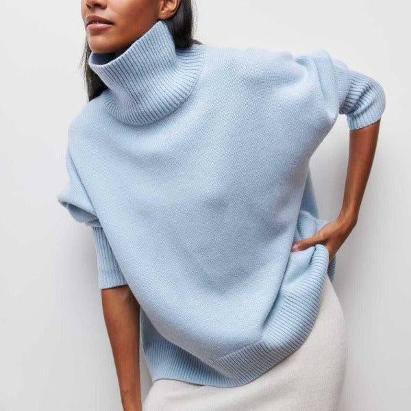 Romy™ | Pulover oversized cu guler înalt pentru zile reci