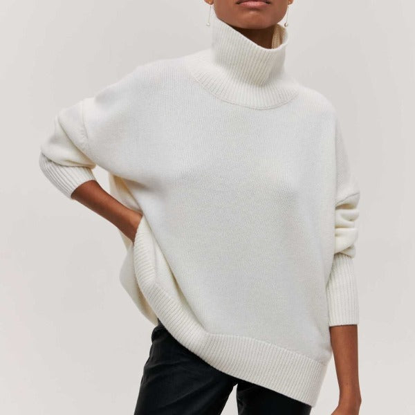 Romy™ | Pulover oversized cu guler înalt pentru zile reci