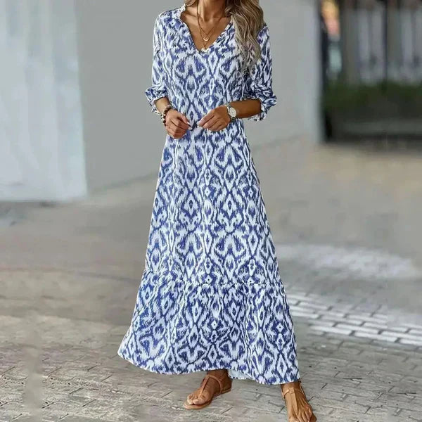 Sarah - Rochie maxi cu mâneci scurte