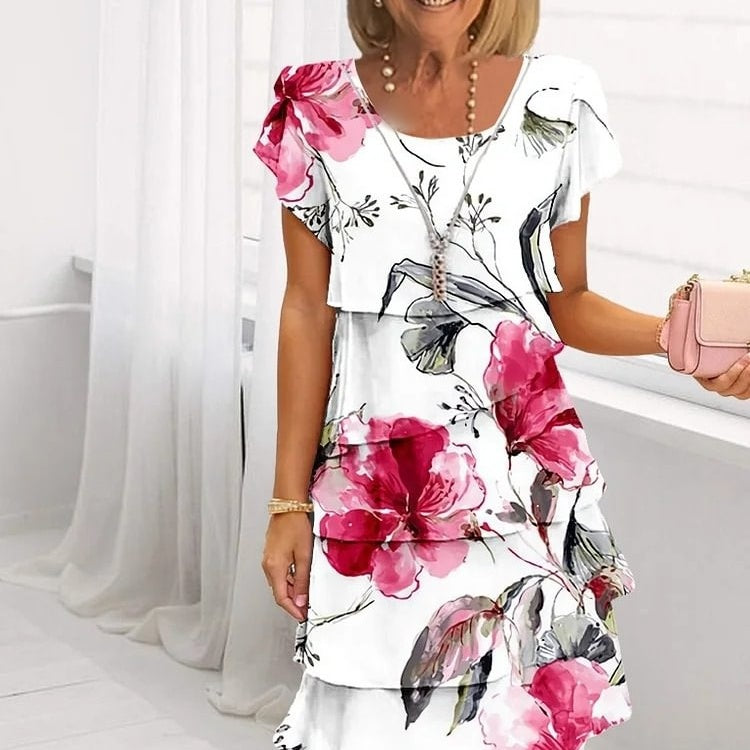 HELMINE – ROCHIE FLORALĂ ÎN MAI MULTE STRATURI